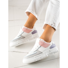 TRENDI Sneakers på platformen hvid flerfarvet 2