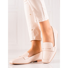 Balada Klassiske loafers med øko -læder beige 1