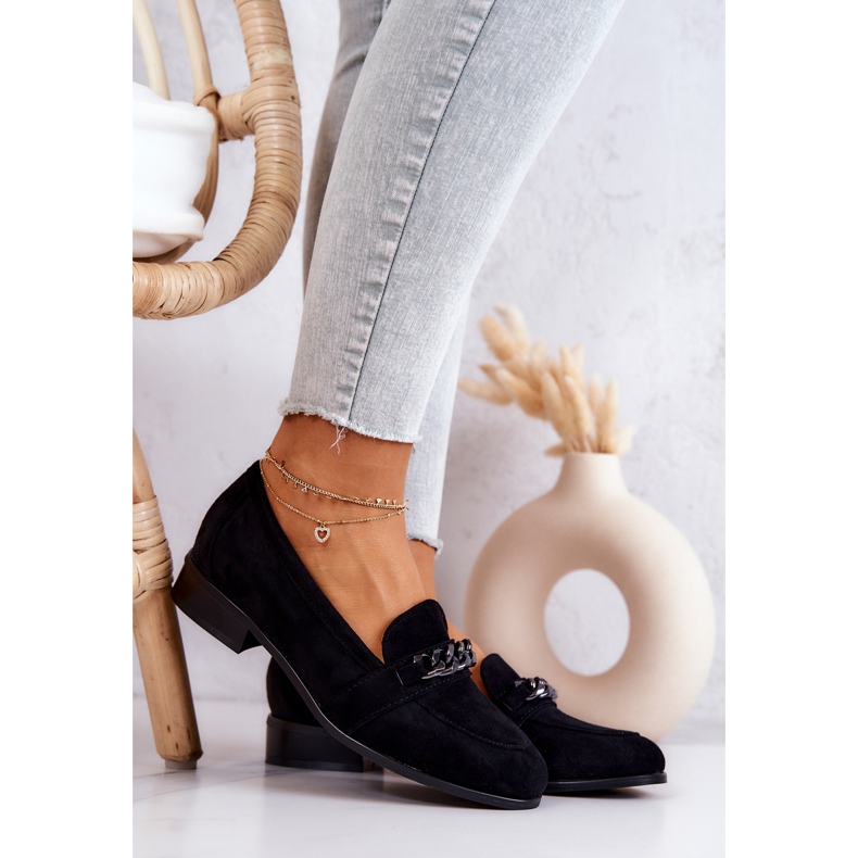 Vinceza Yasmin sort ruskind loafers 1