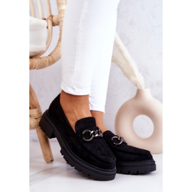 Dame ruskind Loafers La.Fi Black Willows sort 1