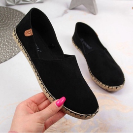Espadriller med et snit Vinceza W JAN82A sort 1