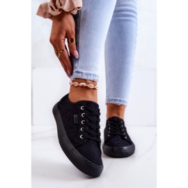 Gennembrudte sneakers Big Star JJ274064 Sort 2