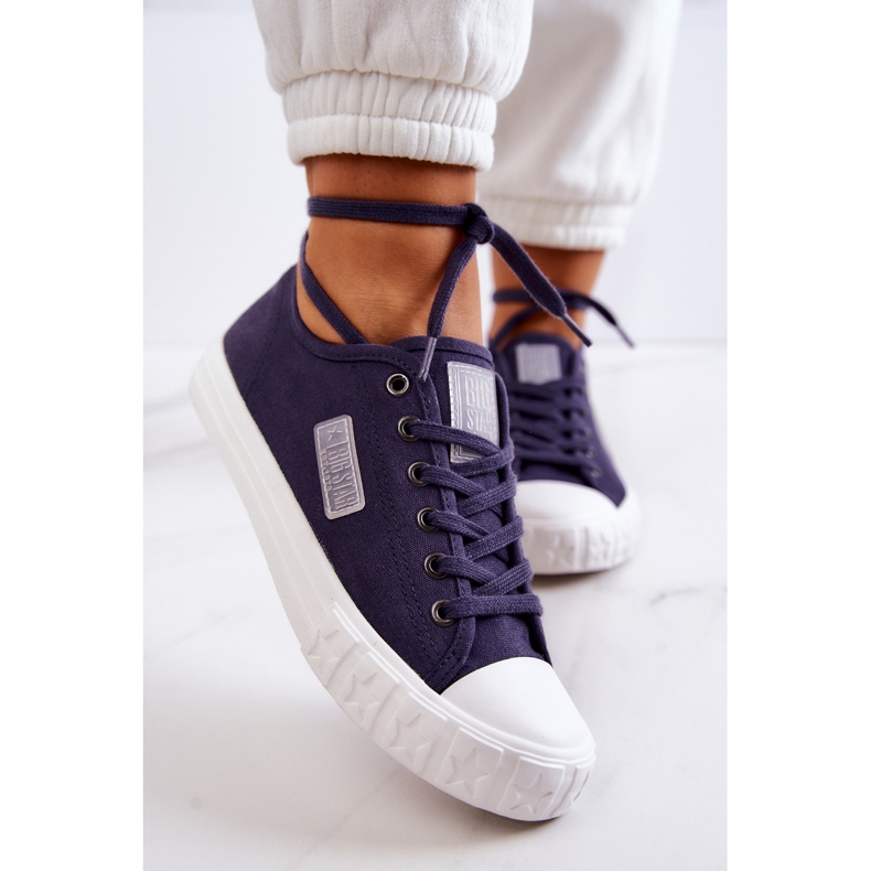 Klassiske damesneakers Big Star JJ274494 Marineblå 2