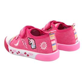 American Club Velcro sneakers American Ten17/22 Pink Leather Insert lyserød 4