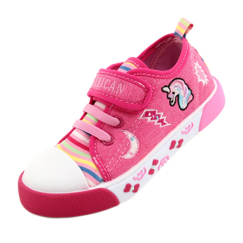 American Club Velcro sneakers American Ten17/22 Pink Leather Insert lyserød 3