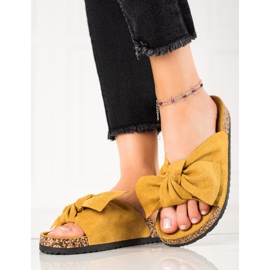 Komfortable afslappede Vinceza flip-flops gul 2