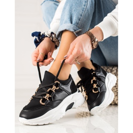 TRENDI Moderigtige sneakers sort 2
