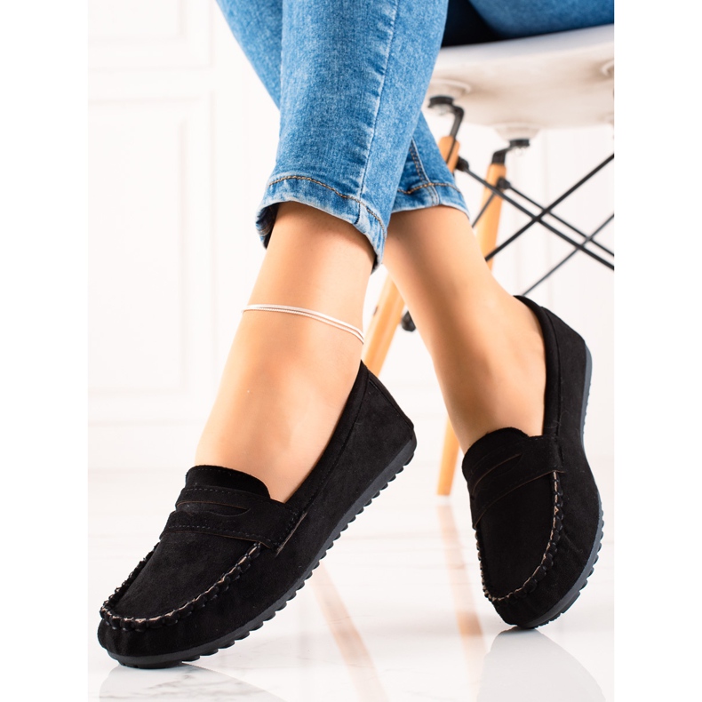 TRENDI Klassiske loafers sort 1