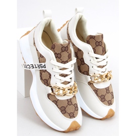 Sneakers med Elena Beige kæde 2