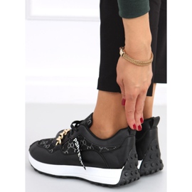Sneakers med kæde Elena Black sort 1