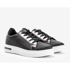 Matsorte sneakers med hvid Shift-sål 1