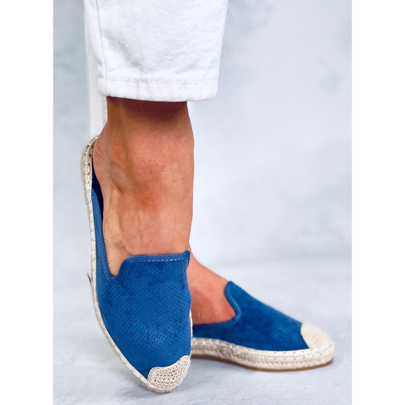 CARMEN Blå espadriller hjemmesko til kvinder 2