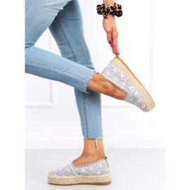 Alice Grey Lace Espadrilles grå 1