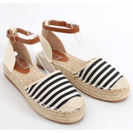 Gema Sorte stribede espadriller beige 1