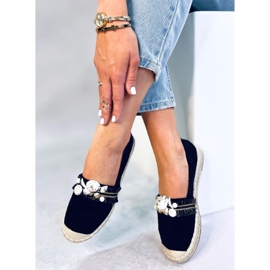Lola Black Espadrilles med skaller sort 1