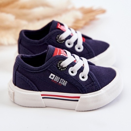 Lave sneakers til børn Big Star JJ374163 Marineblå 2