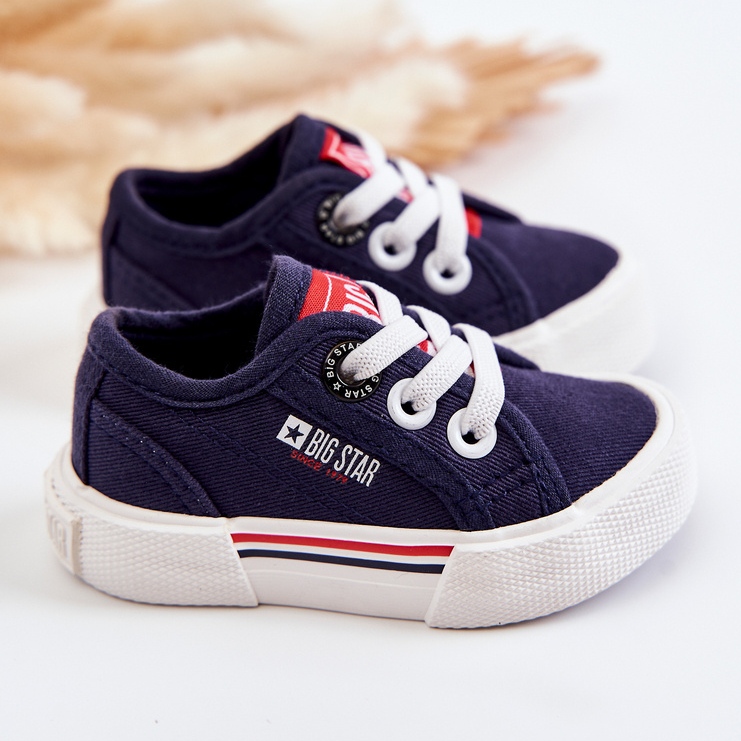 Lave sneakers til børn Big Star JJ374163 Marineblå 2