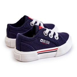 Lave sneakers til børn Big Star JJ374163 Marineblå 1