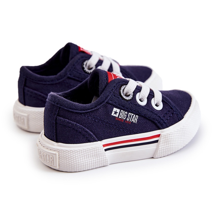 Lave sneakers til børn Big Star JJ374163 Marineblå 1