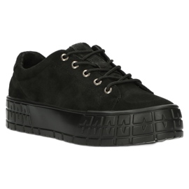 Filippo Kvinders læder sneakers dp3527/22 bk sort 3
