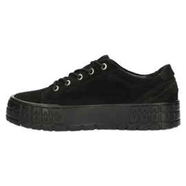 Filippo Kvinders læder sneakers dp3527/22 bk sort 1