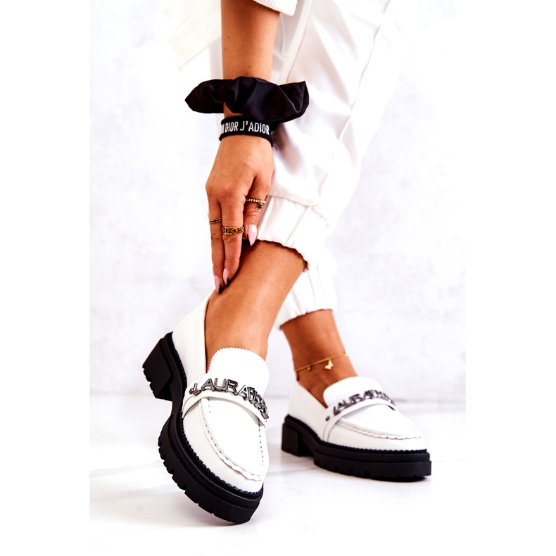 La.Fi Kvinders sko Eco-Lens White Leather Insert hvid 3