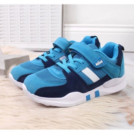 Befado Jr BEF25D Velcro sportssko blå 2