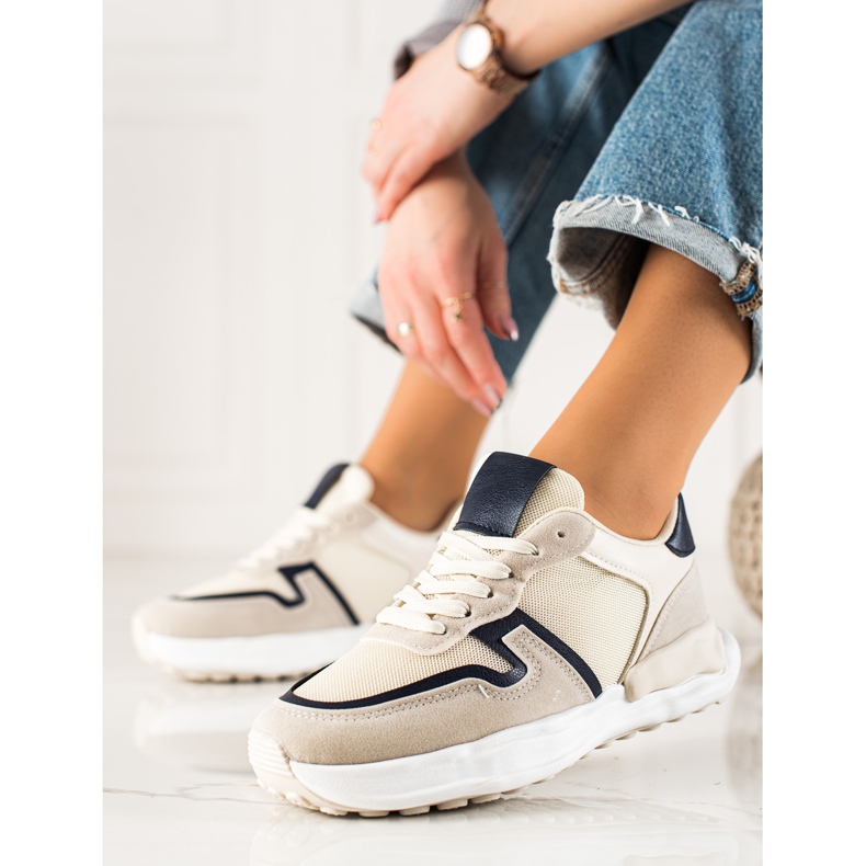 TRENDI Sportssko beige 1