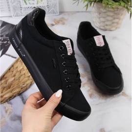 Tekstilsneakers Cross Jeans W JJ2R4039C sort 1