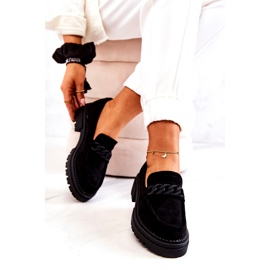 PL5 Suede Loafers La.Fi Black Sapphira sort 4