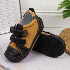 Velcrosko Kornecki Jr 6823 camel sort grøn gul 2