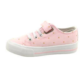 Sneakers med velcro sølv Atletico Stars WY21383 Pink lyserød gylden 1