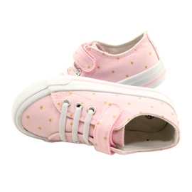 Sneakers med velcro sølv Atletico Stars WY21383 Pink lyserød gylden 4