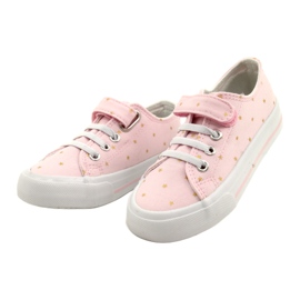 Sneakers med velcro sølv Atletico Stars WY21383 Pink lyserød gylden 2