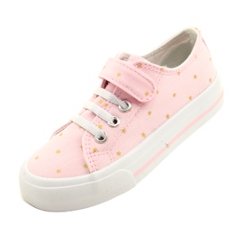 Sneakers med velcro sølv Atletico Stars WY21383 Pink lyserød gylden 3