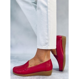 Cukki Red gennembrudte loafers rød 2