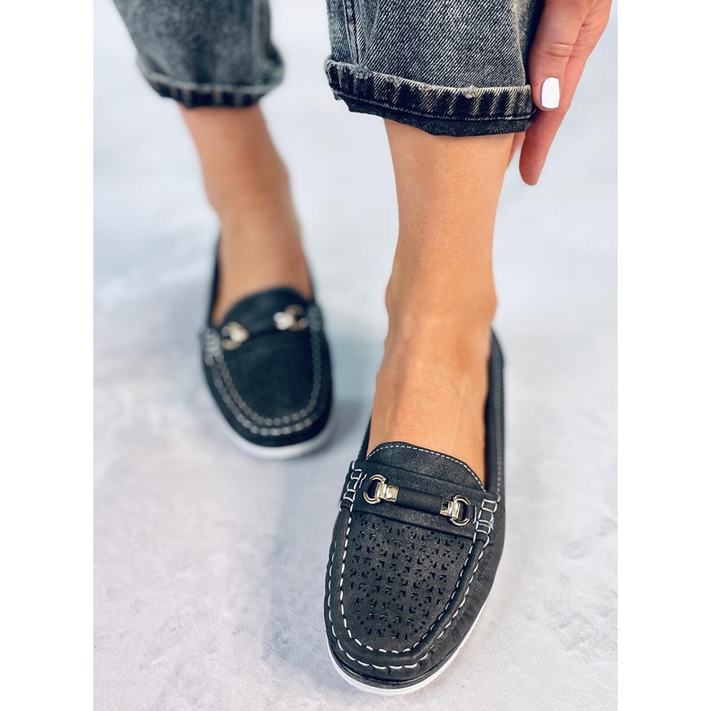 Senda sorte loafers til kvinder 1