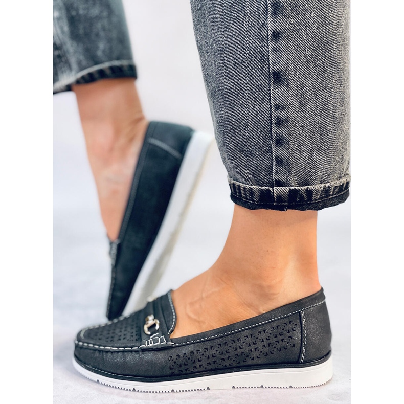 Senda sorte loafers til kvinder 2