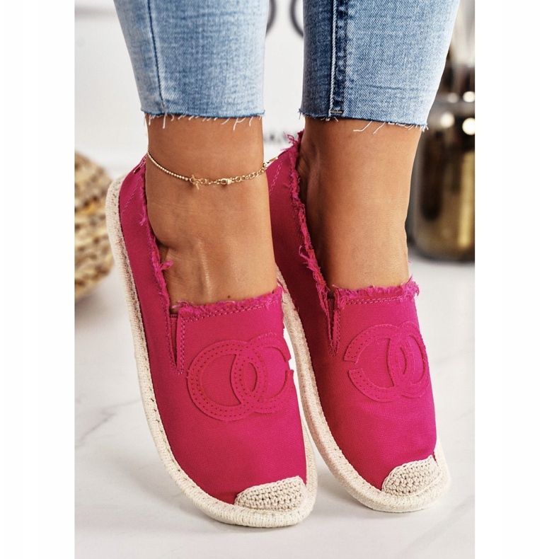 PS1 Klassisk kvinders Espadrilles Fuchsia Flaure lyserød 2