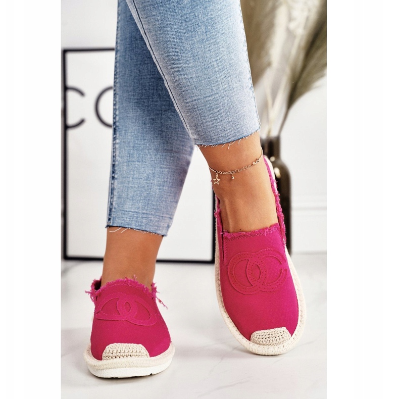 PS1 Klassisk kvinders Espadrilles Fuchsia Flaure lyserød 3
