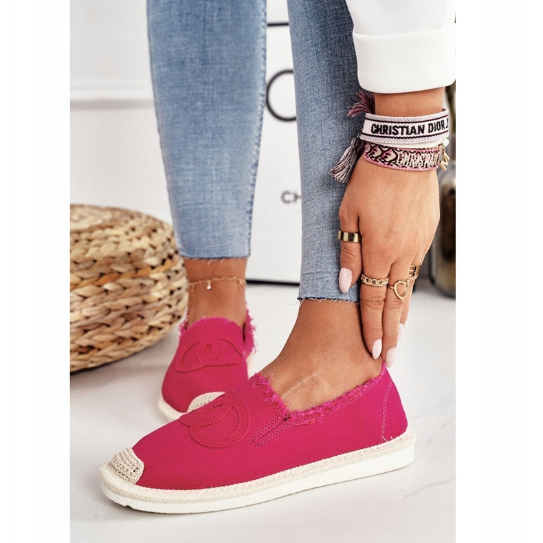 PS1 Klassisk kvinders Espadrilles Fuchsia Flaure lyserød 4
