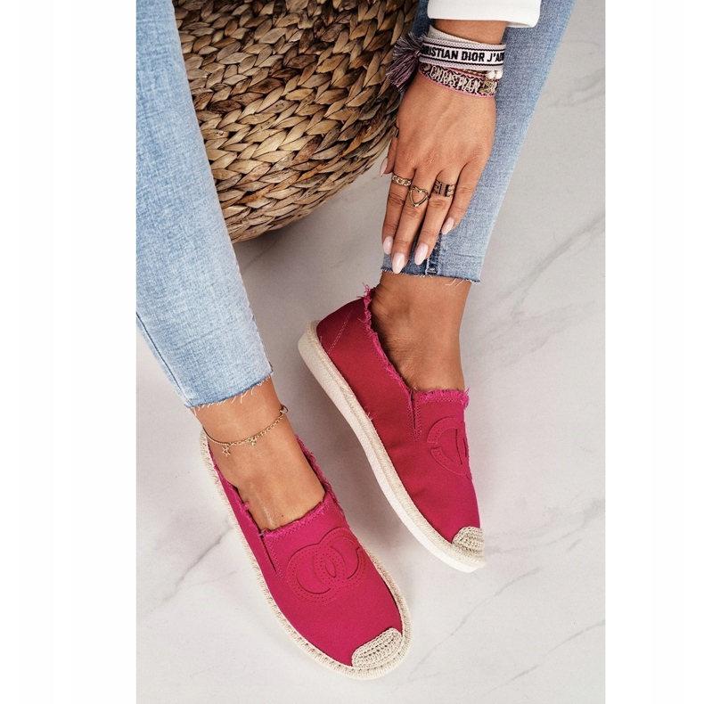 PS1 Klassisk kvinders Espadrilles Fuchsia Flaure lyserød 5