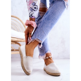 Klassiske espadriller til kvinder Big Star JJ274951 Hvid-Grå 2