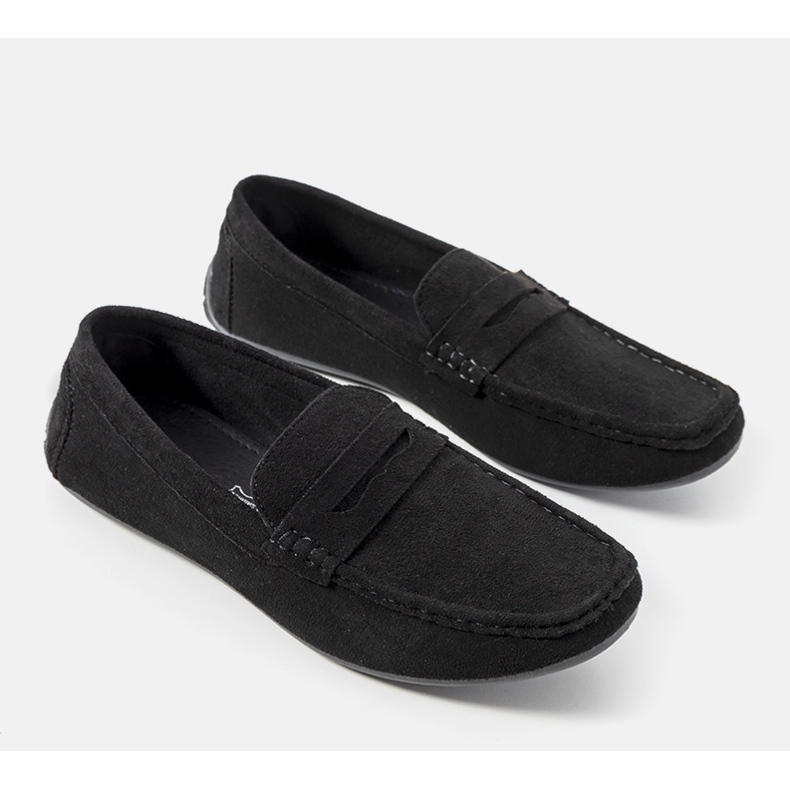 Sorte Gradasso loafers til mænd 1