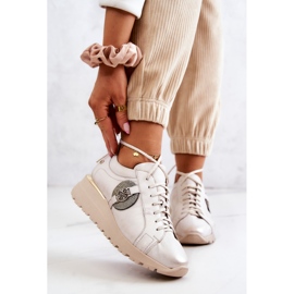 Læder sportssko On Wedge Maciejka 05492-04 Beige 1