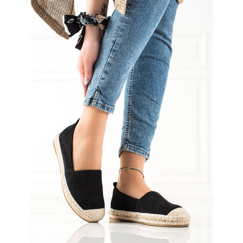Bestelle Sort ruskind Espadrilles 2
