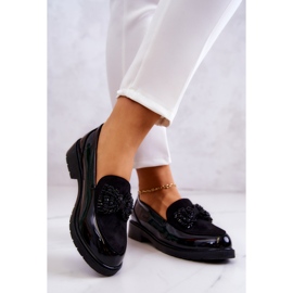 S.Barski Elegant lakeret Loafers Loafers Sort Belize 2