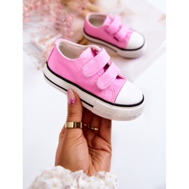 Børnesneakers med velcro Pink Bernie lyserød 1