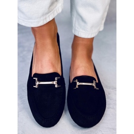 Kubra Black dame loafers sort 1