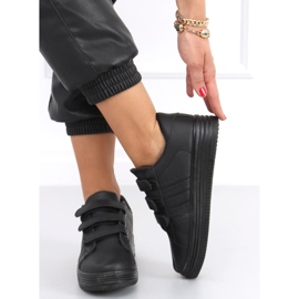 Saanvi Negro sneakers med velcro sort 1